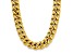 14K Yellow Gold 14.8mm Curb 20-inch Necklace