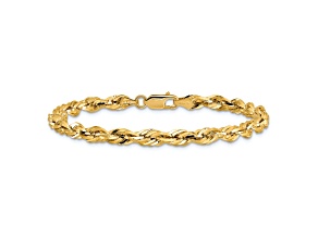 10k Yellow Gold 4.25mm Rope Link Bracelet