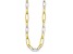 14K Two-Tone Oval Link 24-inch Necklace