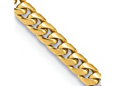 14k Yellow Gold 4.3mm Solid Miami Cuban 18 Inch Chain