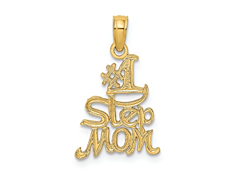 High quality 14K Yellow Gold #1 Mom Charm