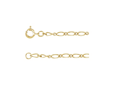 14K Yellow Gold 1.5mm Figaro Chain, 18 Inches.