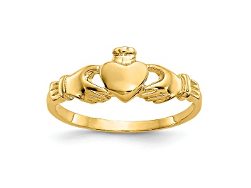 Picture of 14K Yellow Gold Claddagh Baby Ring