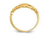 14K Yellow Gold Claddagh Baby Ring