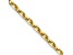 10k Yellow Gold 1.8mm Solid Diamond-Cut Round Open Link Cable 16 Inch Chain