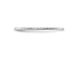 14K White Gold 1.2mm Twisted Wire Pattern Stackable Expressions Band