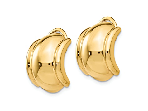 14k Yellow Gold Non-pierced Stud Earrings