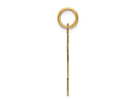 14k Yellow Gold Satin Girl Love Charm