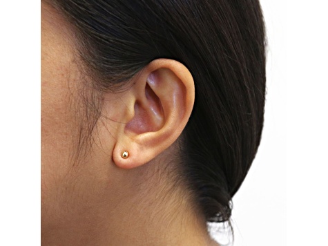 14k Gold Set of 2 Ball Stud Earrings