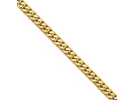 14k Yellow Gold 5mm Polished Solid Miami Cuban Link 20 Inch Chain