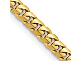 14k Yellow Gold 5mm Solid Miami Cuban 22 Inch Chain