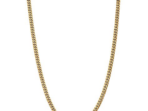 14k Yellow Gold 5mm Solid Miami Cuban 22 Inch Chain