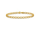 14k Yellow Gold Polished 4mm Open Link Bracelet