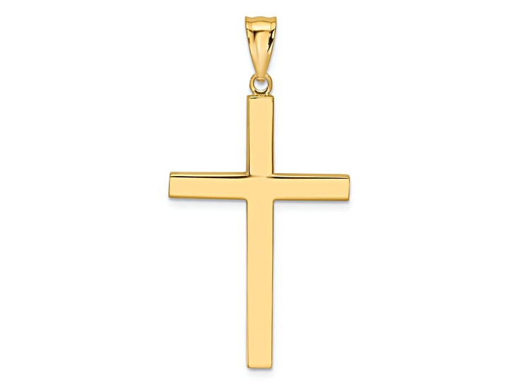 14k Yellow Gold Latin Cross Pendant
