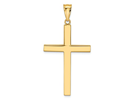 14k Yellow Gold Latin Cross Pendant