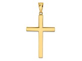 14k Yellow Gold Latin Cross Pendant
