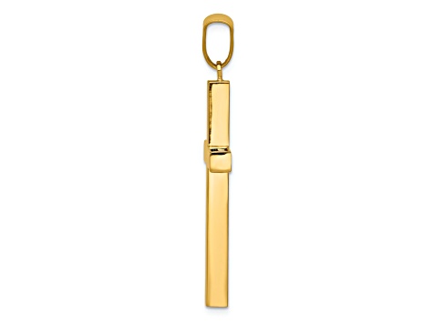 14k Yellow Gold Latin Cross Pendant