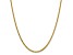 14K Yellow Gold 2mm Byzantine Chain Necklace