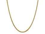 14K Yellow Gold 2mm Byzantine Chain Necklace