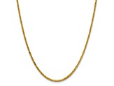 14K Yellow Gold 2mm Byzantine Chain Necklace