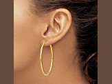14k Yellow Gold Polished 1 15/16" Round Endless Hoop Earrings