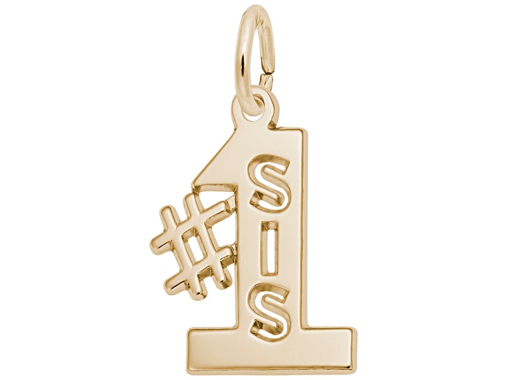 14K Yellow Gold #1 SIS Charm