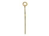 14k Yellow Gold Lasered Passion Cross Pendant