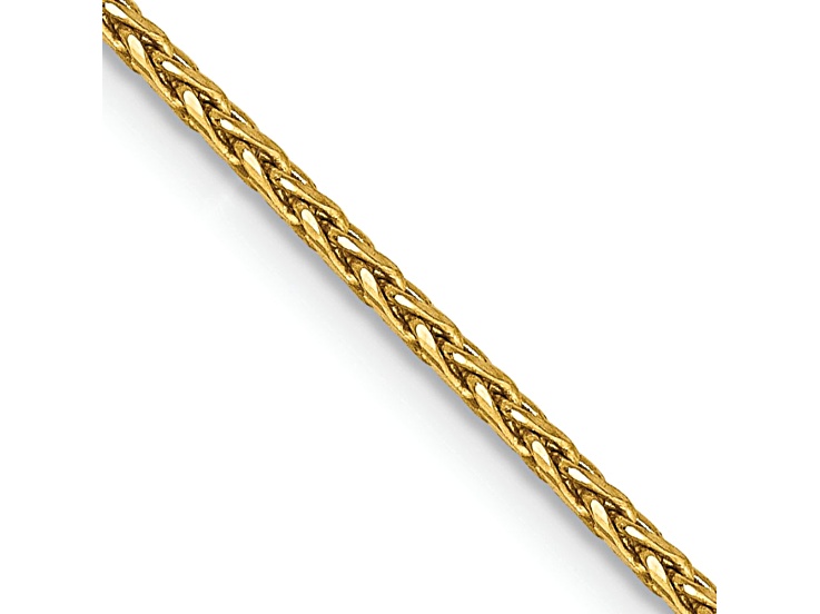 14k Yellow Gold 1.4mm Solid Diamond-Cut Parisian Wheat 20 Inch Chain