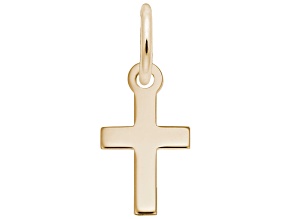 14K Yellow Gold Cross Charm
