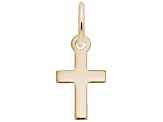 14K Yellow Gold Cross Charm