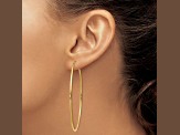 14k Yellow Gold 2 3/8" Endless Hoop Earrings