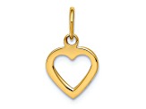 14k Yellow Gold Polished Cut-out Heart Pendant