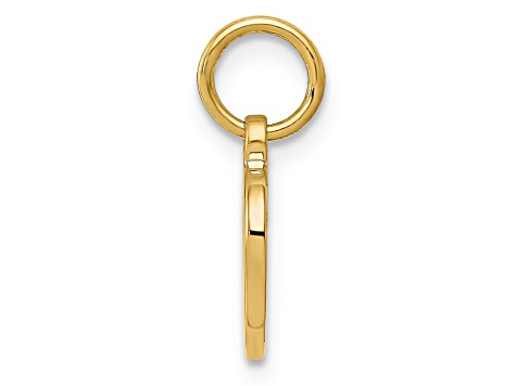 14k Yellow Gold Polished Cut-out Heart Pendant
