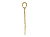 14k Yellow Gold Cut Out Marco Island pendant