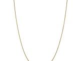 10k Yellow Gold 0.9mm Solid Diamond-Cut Round Open Link Cable 22 Inch Chain