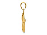 10K Yellow Gold Diamond-Cut Bowling Theme Charm