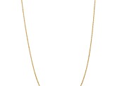 18K Yellow Gold 1.1mm Solid Singapore 16 Inch Chain