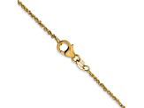 18K Yellow Gold 1.1mm Solid Singapore 16 Inch Chain