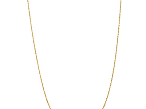 18K Yellow Gold 1.1mm Solid Singapore 20 Inch Chain