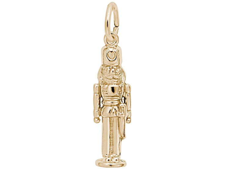 14K Yellow Gold Nutcracker Charm