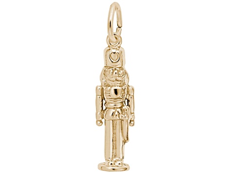 14K Yellow Gold Nutcracker Charm