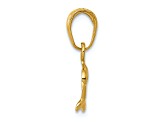 10K Yellow Gold Mini Dolphin Pendant