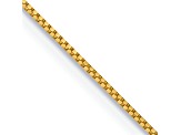 14k Yellow Gold 0.7mm Solid Box 30 Inch Chain