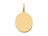14k Yellow Gold and 14k White Gold Brushed and Textured Our Lady Of Guadalupe Pendant