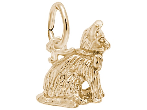 14K Yellow Gold Cat Charm