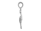 Rhodium Over 10K White Gold Pelican Pendant