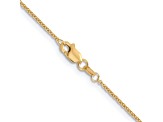 10k Yellow Gold 1.2mm Solid Cable 16 Inch Chain