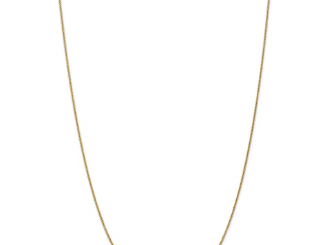 10k Yellow Gold 1.2mm Solid Cable 18 Inch Chain