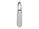 Rhodium Over 14K White Gold Heart Slide Pendant