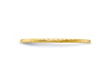 14K Yellow Gold 1.2mm Twisted Wire Pattern Stackable Expressions Band